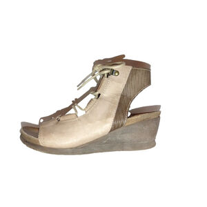 Miz Mooz Satine Leather Lace Up Sandals Size 39